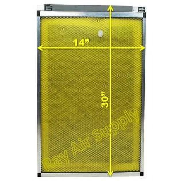 Replacement Cleaner 14x30 Pack) (3 Supply Filter RayAir Pads Air MicroPower Guard