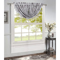 Waterfall Felicia Silver, 48x37 Valance, Inches Pocket Window Rod Jacquard