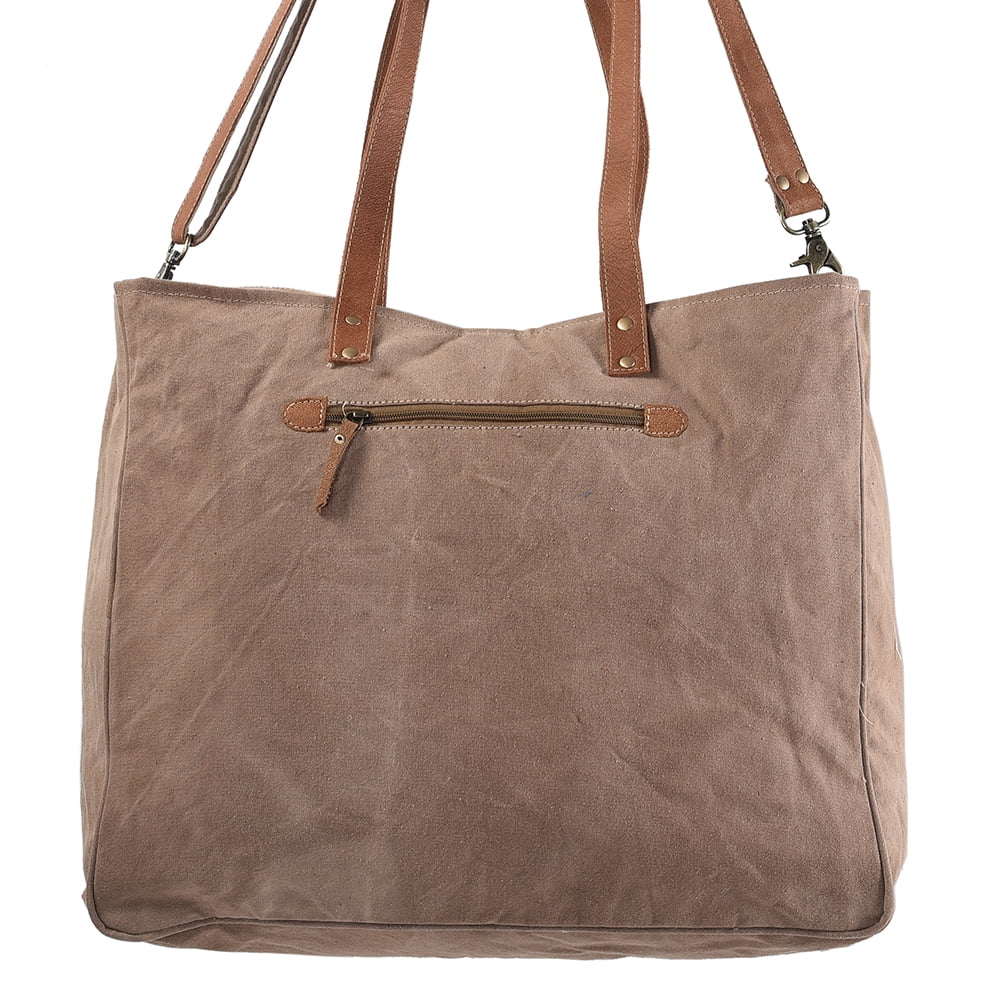 KB249 purse Wool KB Upcycled handbag western Leather TOTE Canvas bag OHLAY women Genuine Upcycled
