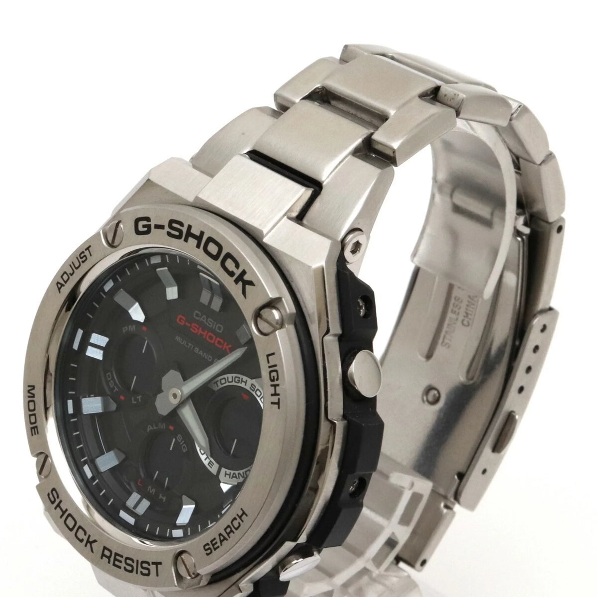 steel Watch tough G multiband GST-W110D Casio 6 solar SS (Good) G-STEEL CASIO Pre-Owned men's black G-Shock