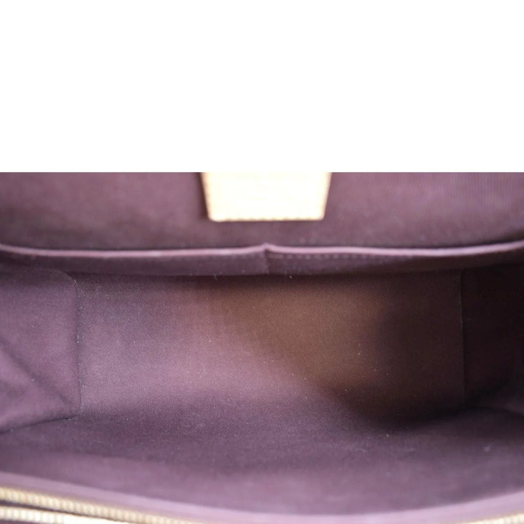 Monogram Pre-owned Shoulder Brown MM Bag Canvas Cluny