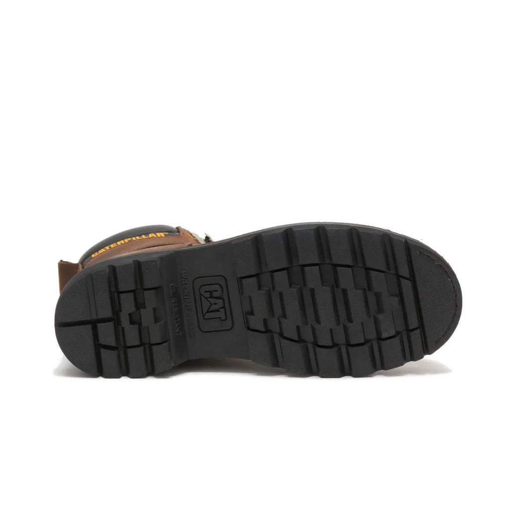 Men Caterpillar Work Brown Steel Toe Shift Boot Second Dark