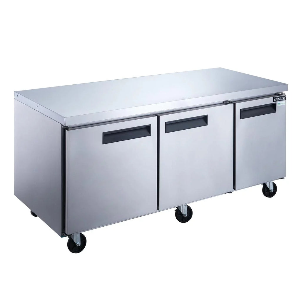 Stainless in Undercounter 3-Door Steel Refrigerator Commercial DUC72R