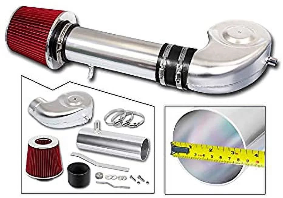 94-02 V8 Kit Ram Ram Racing Ram Short 5.9L Filter 5.2L&5.9L Dodge + Compatible 94-01 / RED Dodge Combo For 1500 Intake Air Rtunes