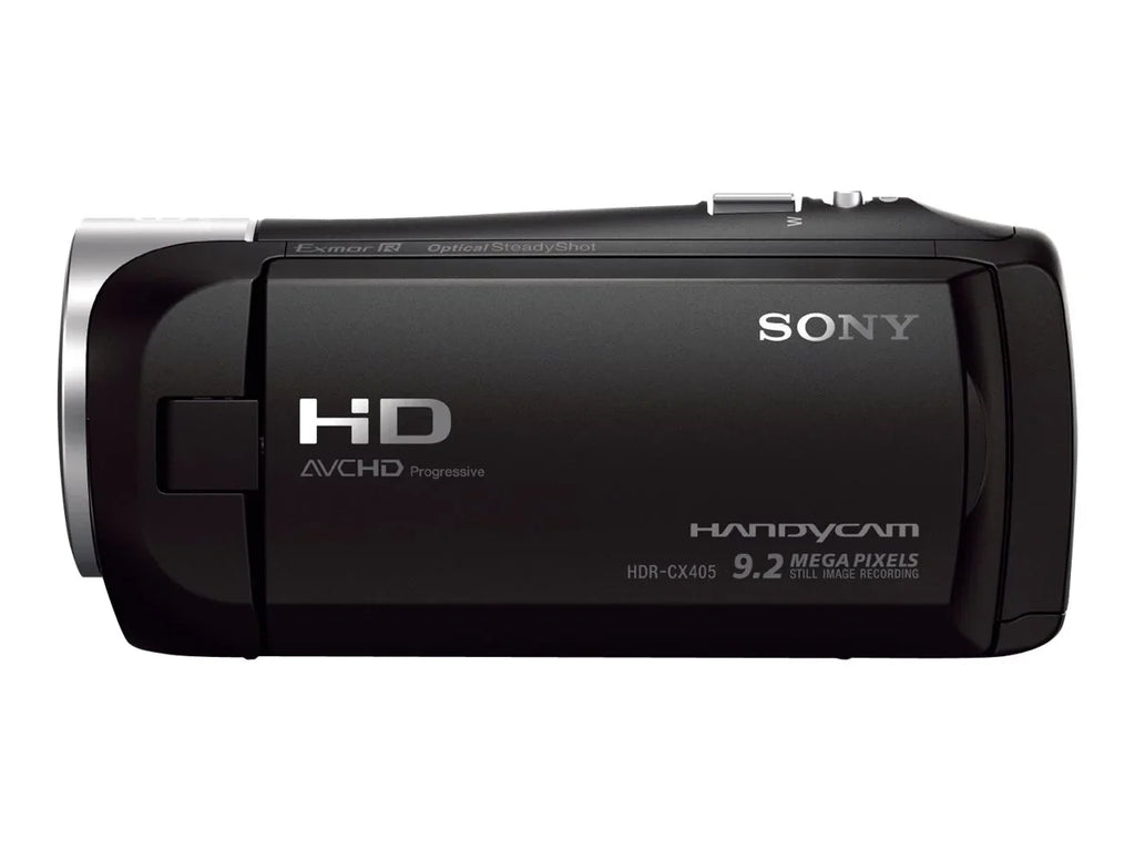 Carl - 30x - flash 1080p MP zoom card optical black - 2.51 Handycam - - Zeiss - - HDR-CX405 Camcorder