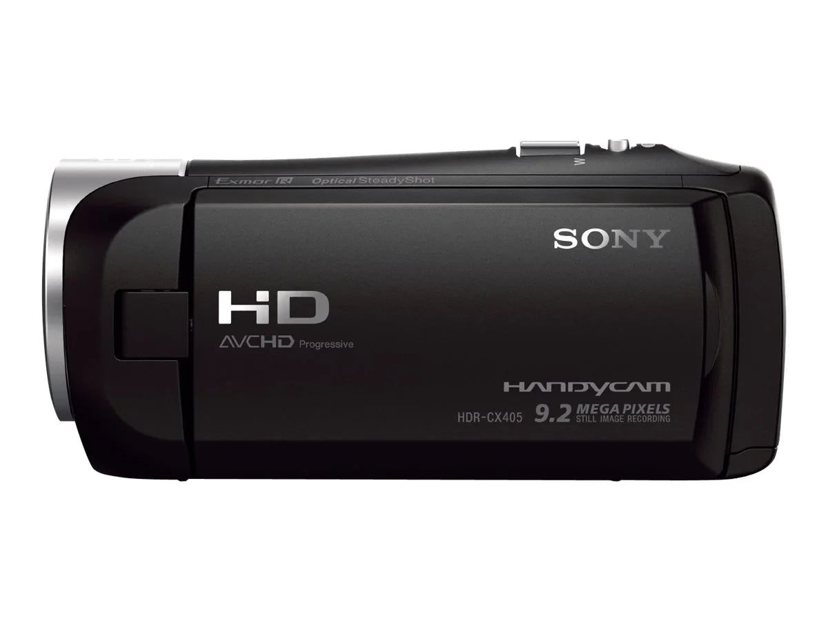 Carl - 30x - flash 1080p MP zoom card optical black - 2.51 Handycam - - Zeiss - - HDR-CX405 Camcorder