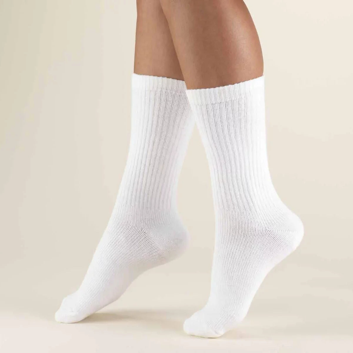 Crew 10 Pack Unisex Athletic (White, Socks Sports Unibasic to 11) 9 Cotton