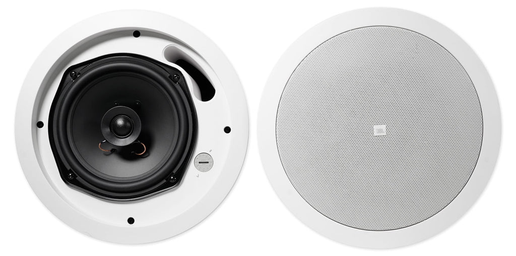 White 6-Zone Pendant+Ceiling Speakers for Restaurant/Bar 3.5" Cube+2) JBL Amp+4)