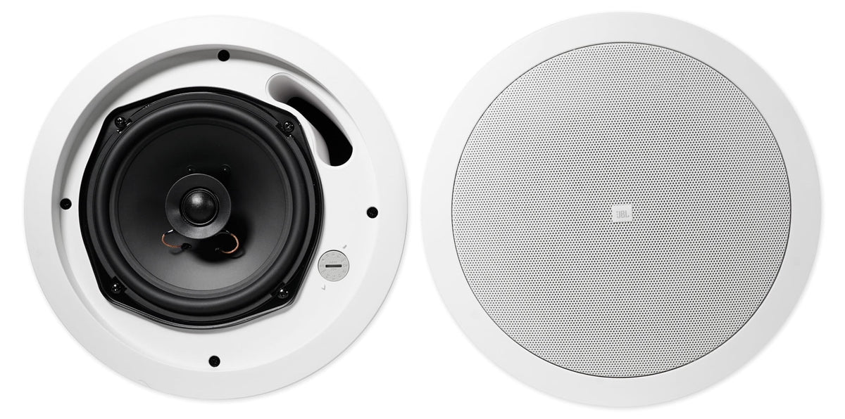 White 6-Zone Pendant+Ceiling Speakers for Restaurant/Bar 3.5" Cube+2) JBL Amp+4)