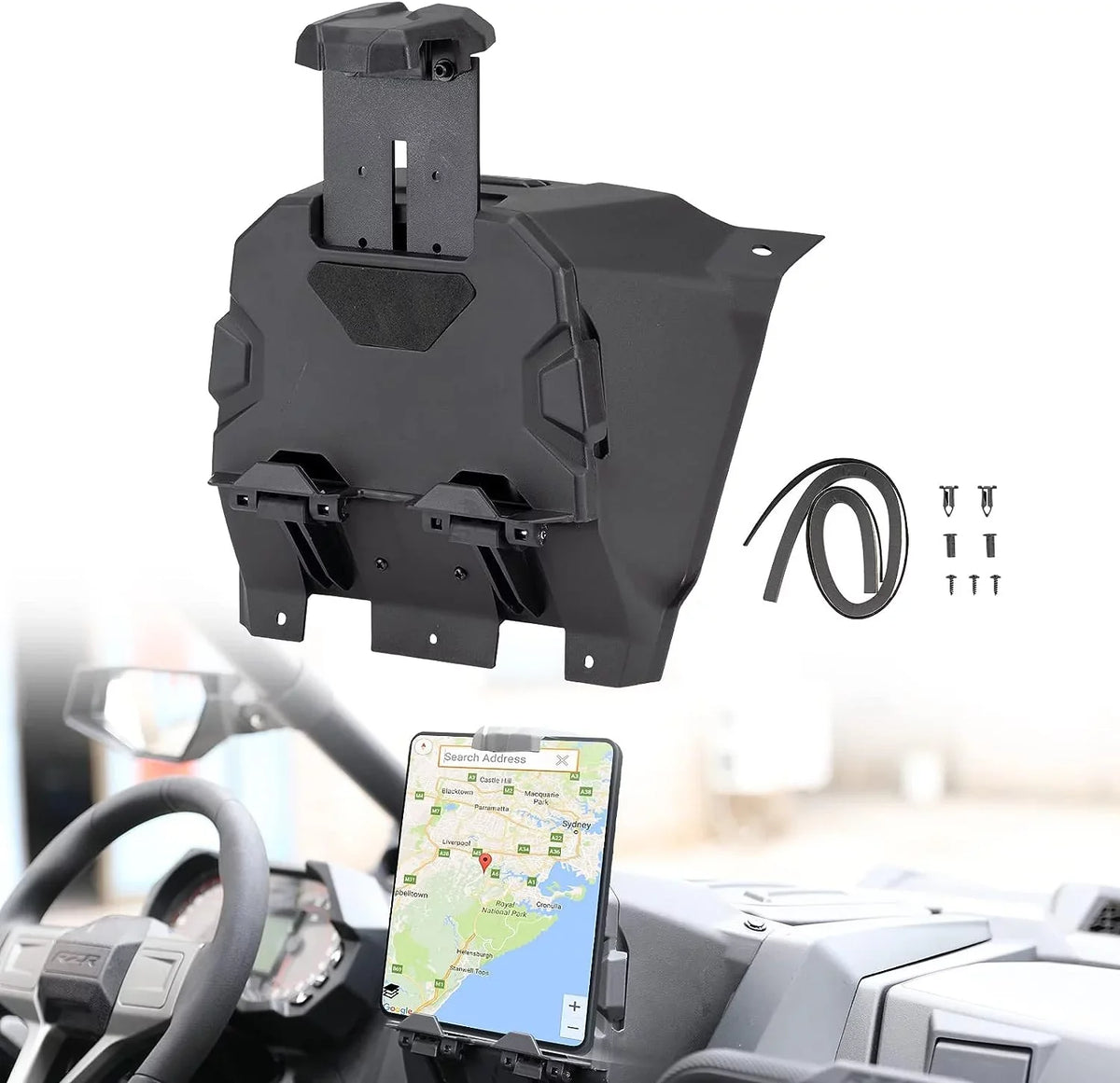 Box XP Electric PRO Organizer Holder Polaris Tablet Storage with UTV RZR PRO & for A Device
