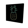 in. 12 Neon Pineapple-Print x on 12 Canvas