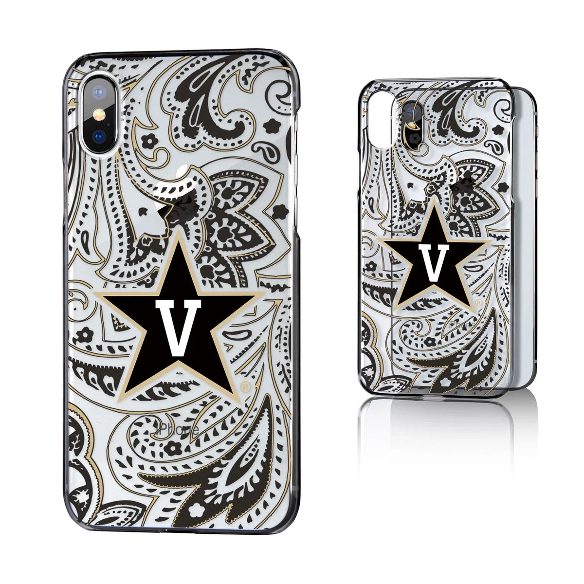 Clear Vanderbilt VU for Paisley Case iPhone Commodores X