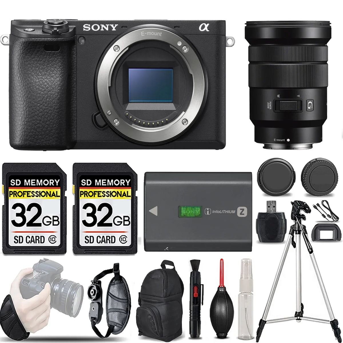 a6400 f/4 G OSS Lens KIT Camera -LOADED Mirrorless +18-105mm