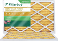 (2-Pack) HVAC Filterbuy 14x24x1 Furnace 11 MERV Air Pleated AC Filters