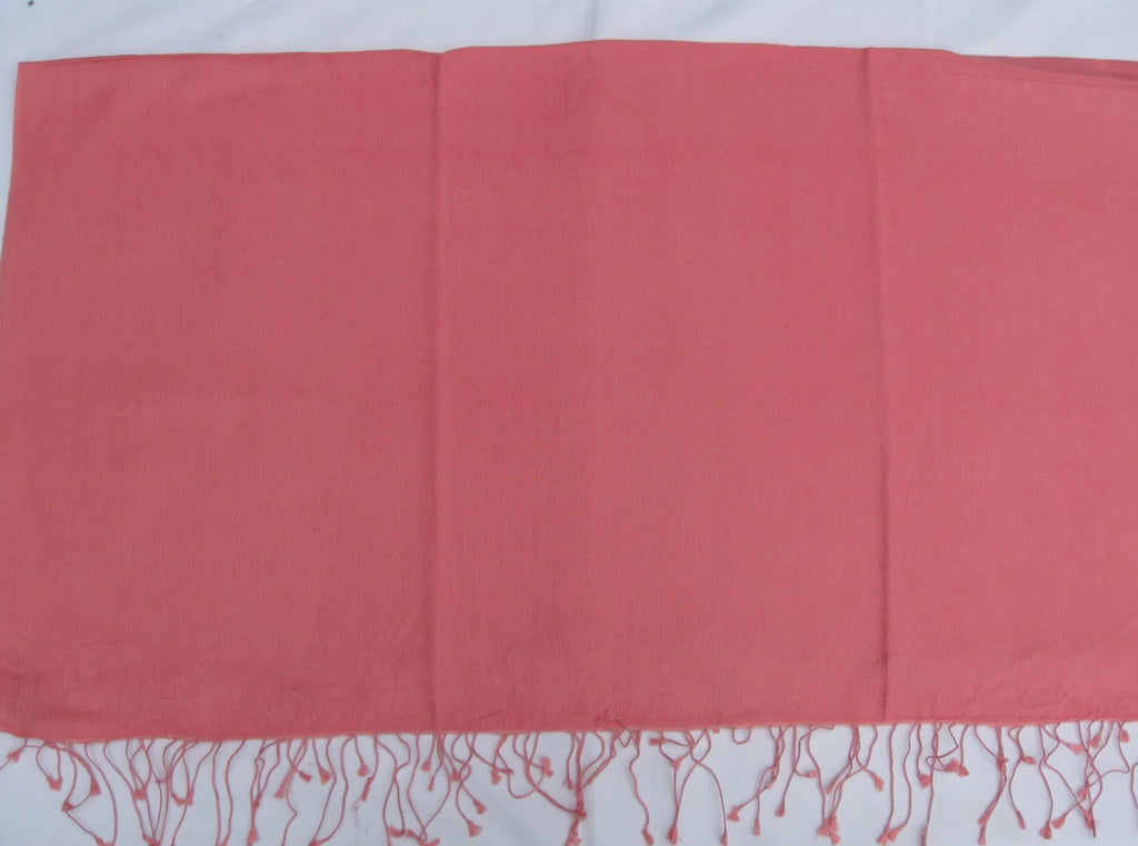 Scarf/Wool/Silk Scarf/Pashmina (Light Scarf/Scarves/Shawl/Shawls/Stole/Wrap/Pashmina Coral) Shawl/Cashmere/Cashmere