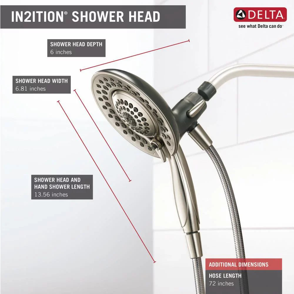 In2Ition 5-Mode Delta Faucet Shower Head Massage Two-In-One