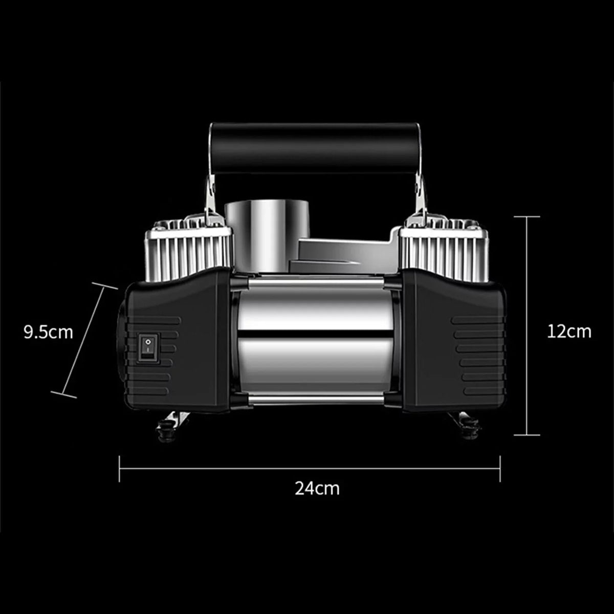 Inflation Air Black 280W Quick Electric Assistance Jahy2Tech Compressor Portable Pump Roadside 12V