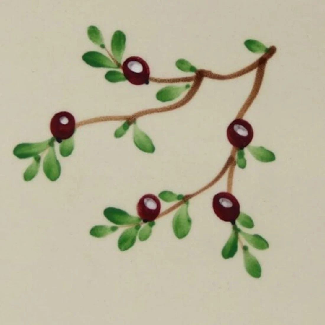 Watering, Self Violet Pot Hand - Cranberry 2pc Ceramic Painted African