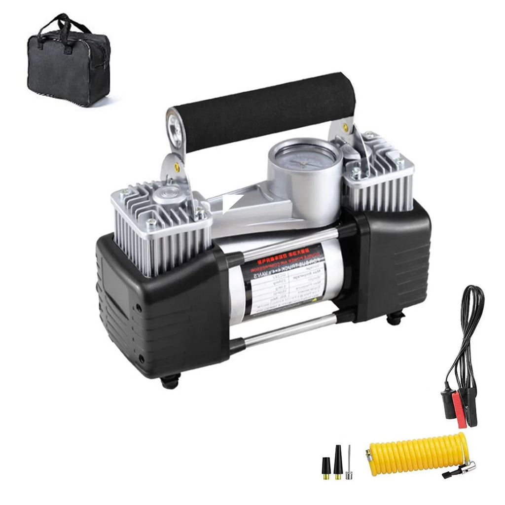 Inflation Air Black 280W Quick Electric Assistance Jahy2Tech Compressor Portable Pump Roadside 12V