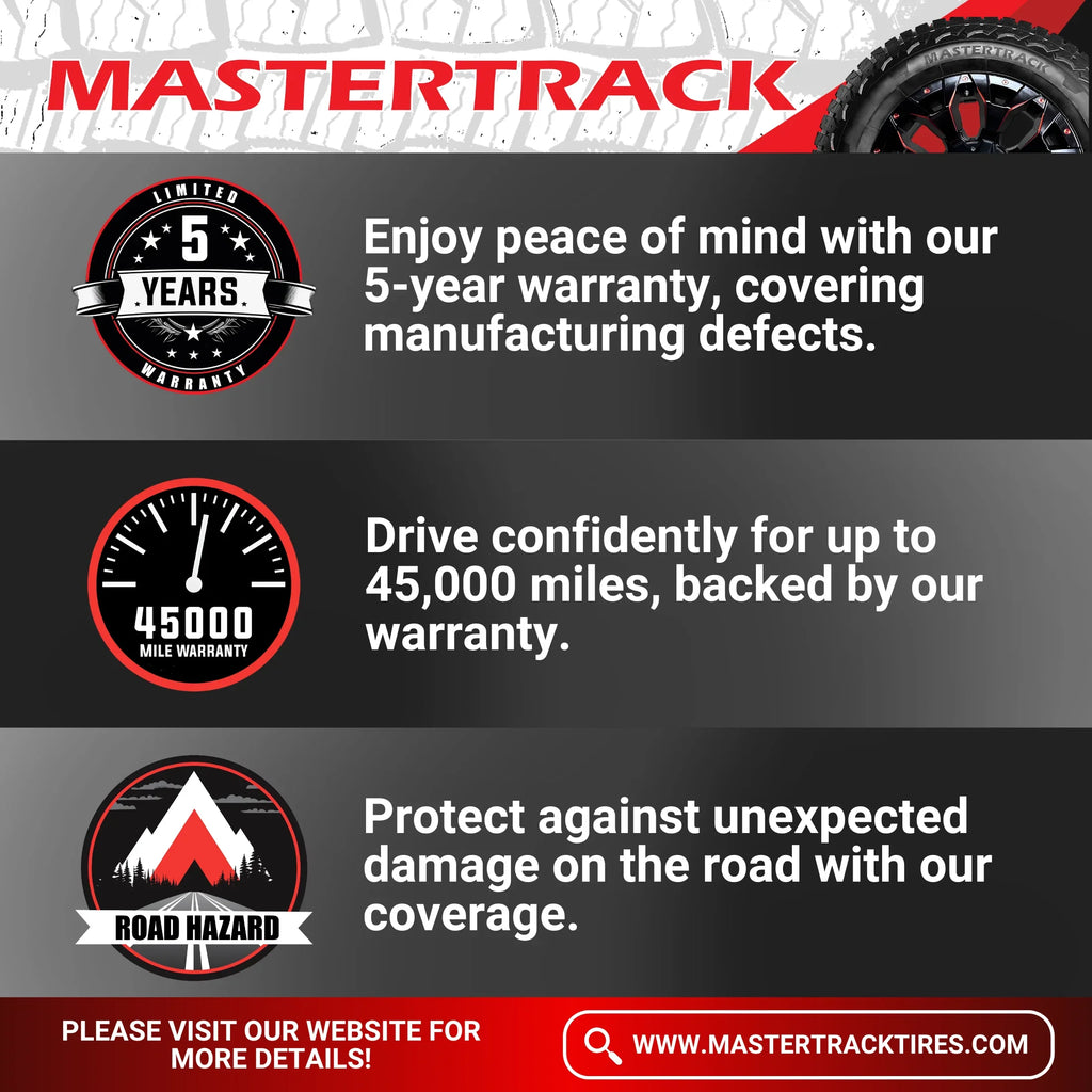 RT Light SUV Tire Truck Mastertrack E Terrain BADLANDS 126Q Only） Rugged Ply 10 275/65/20（Tire LT275/65R20