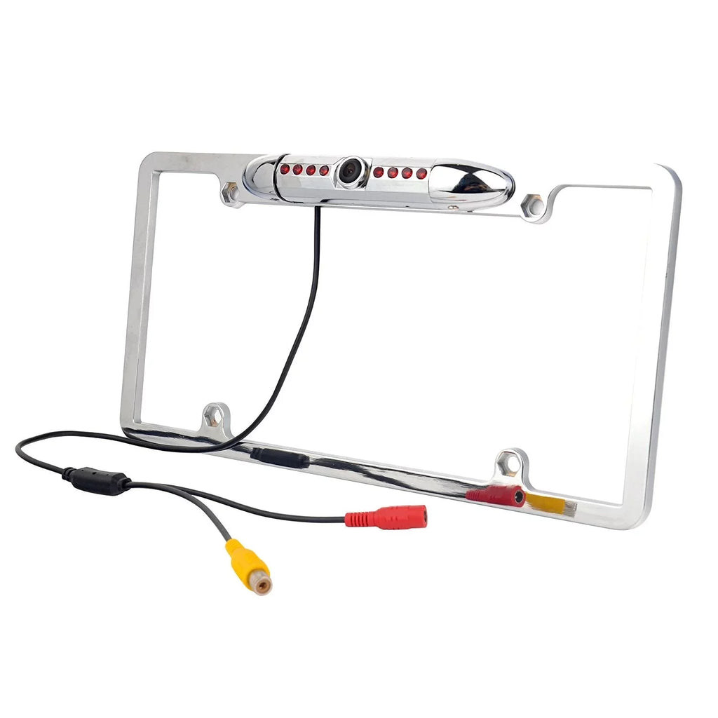 Angle Chrome HD Viewing Camera License Wide Universal Slim with Plate