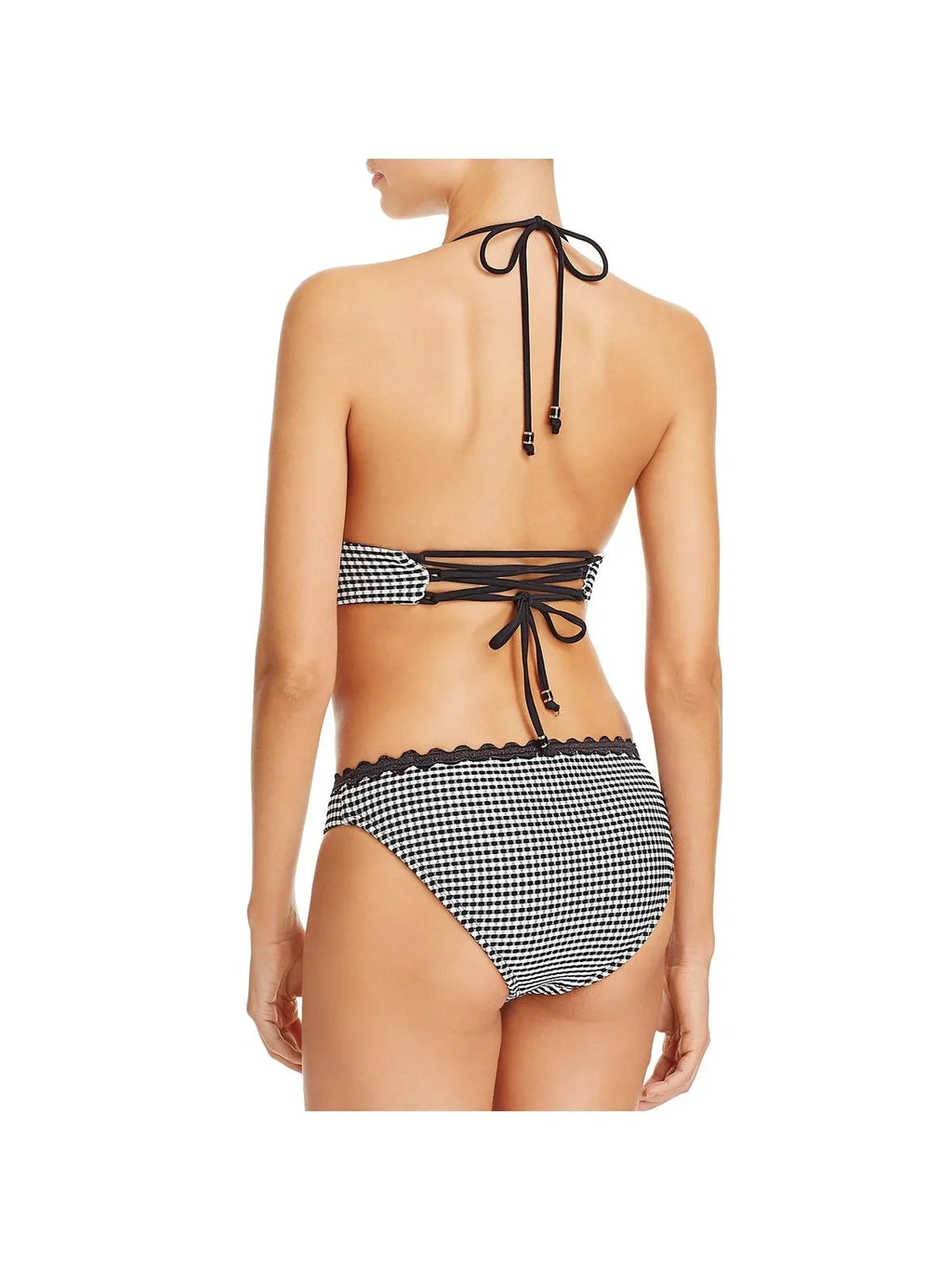 Separates Swim Halter Top Shoshanna Lace-Up Womens