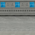 Themed 6 Central Aqua Party Stone Gray and of 30' Backdrops Pirate Ship Photo Pack Blue