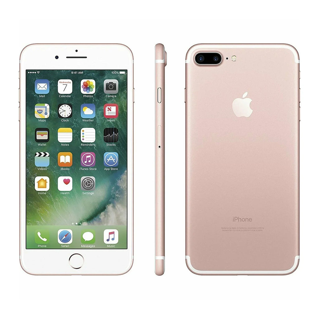 Plus Unlocked - (Like New) Rose 128GB - 7 Gold iPhone Pre-Owned Carrier