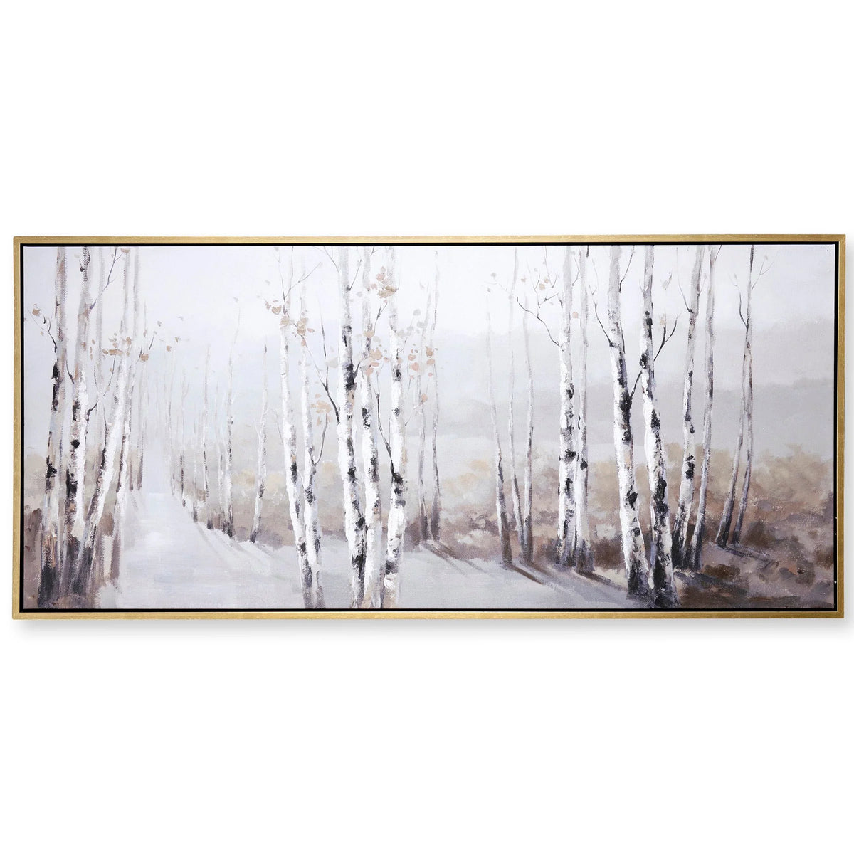 X 2in Embellished 72in Hand - D X Framed - W Canvas Snowy Ht 32in Grove
