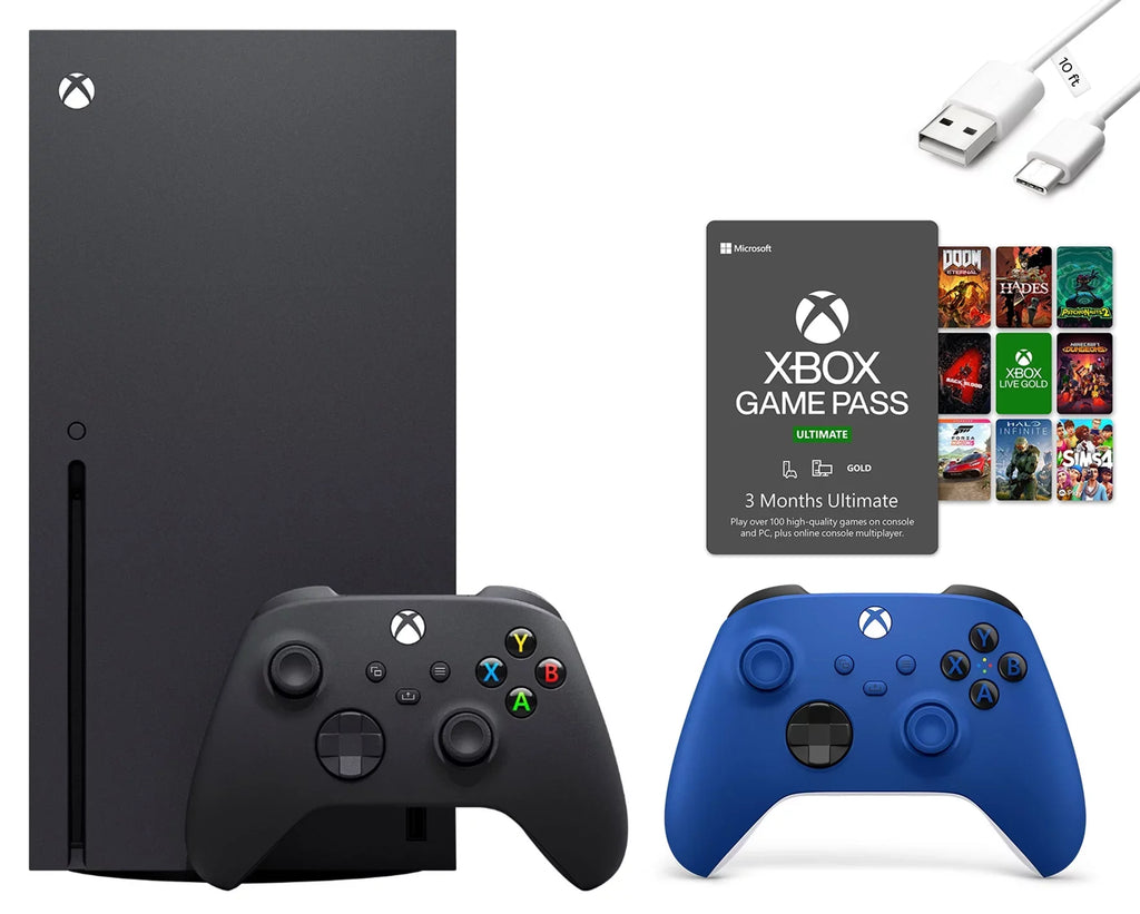 Ultimate Xbox 3 X Mazepoly Two Xbox Wireless Bundle, Accessories Game Month Series Xbox with Pass Controllers,