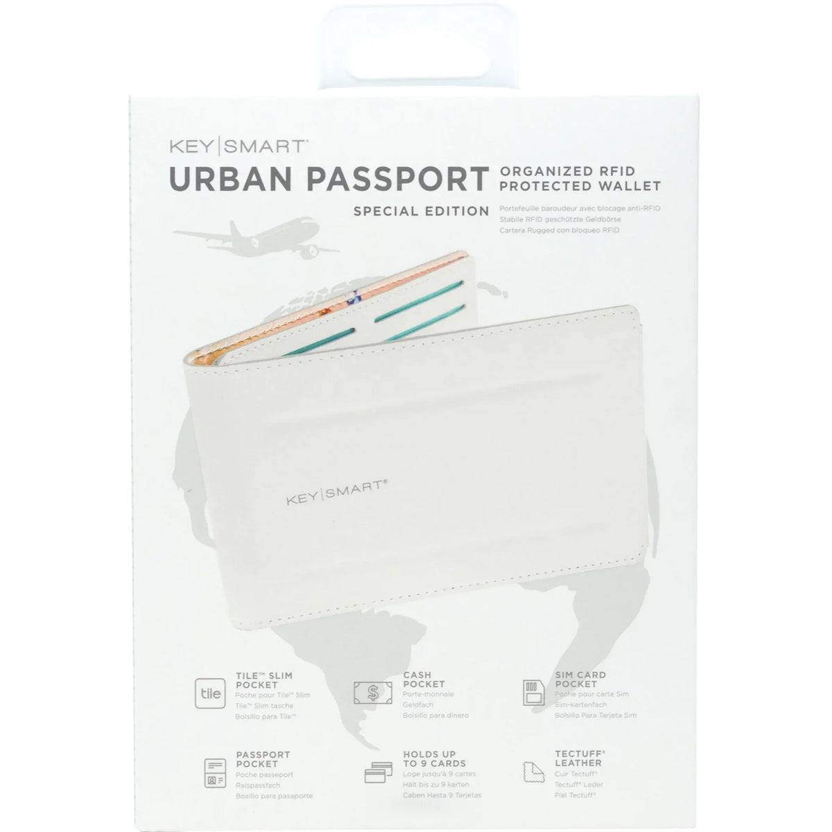 KeySmart Rugged Urban Passport, Union Light Carrying KeySmart Gray Case (Wallet)