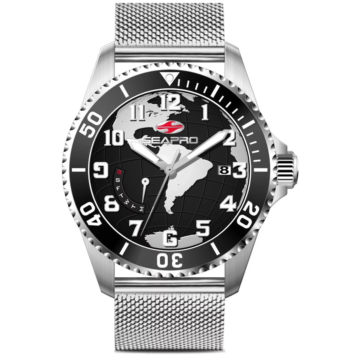 Black Watch Dial - Seapro SP4761 Men's Voyager