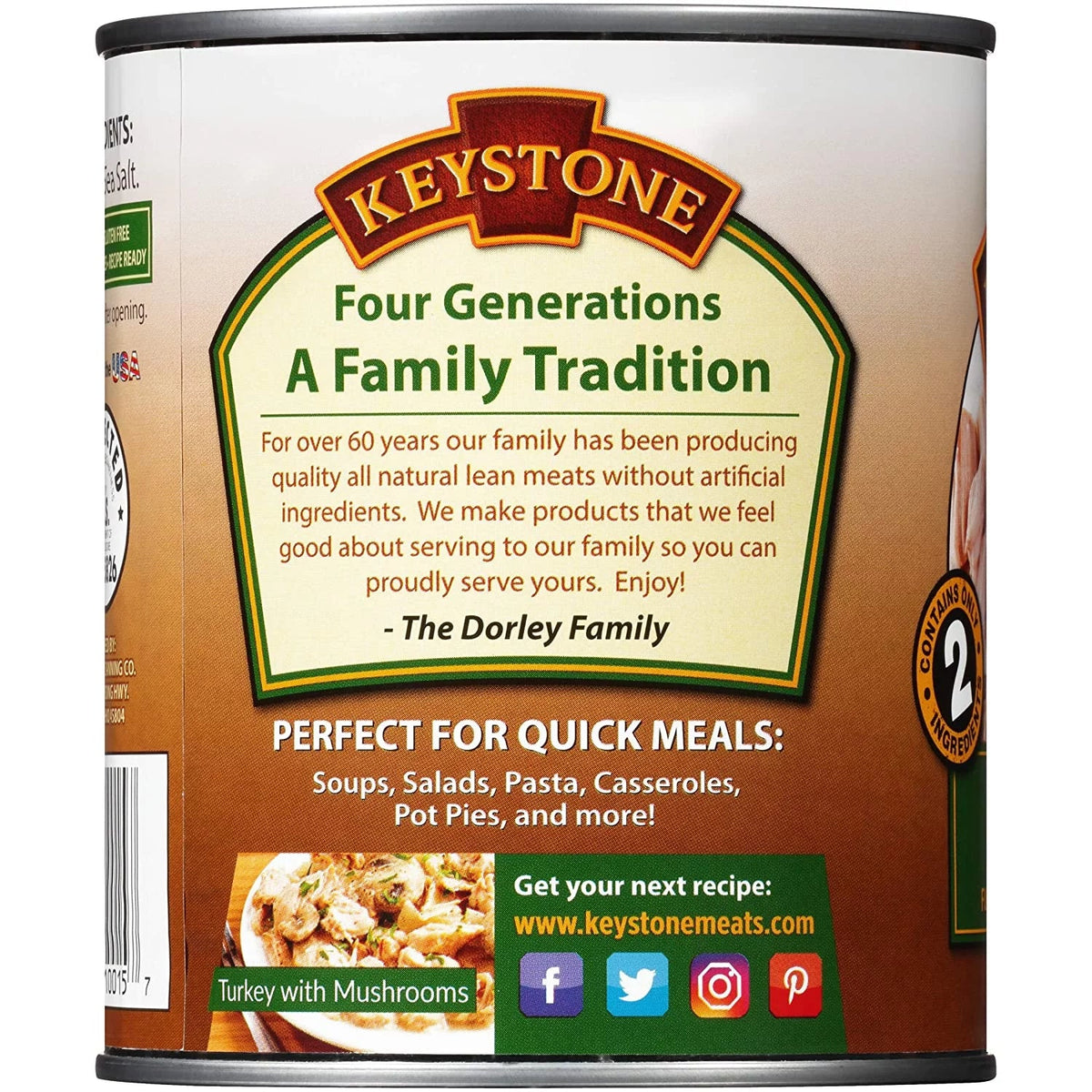 Food 28 of Keystone Turkey Hiking Cans to For Pack oz Survival 6 Camping (6 Natural Pack) Backpacking Ready All and Emergency Eat- Can