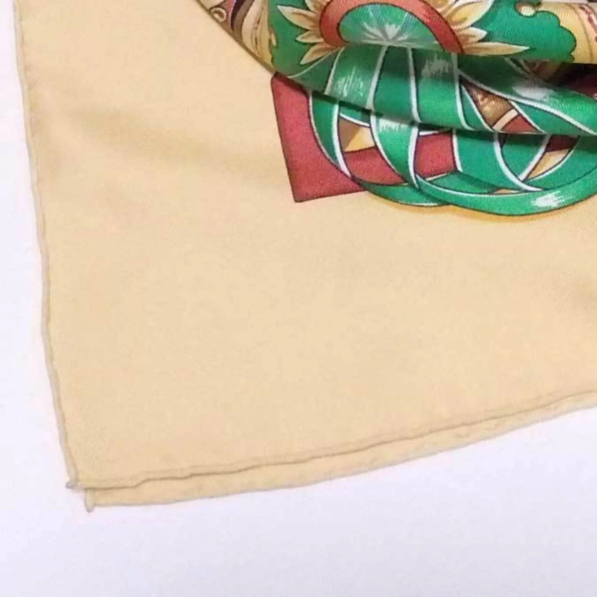 DE 90 (Good) HERMES TRAIT ladies CHEVAIIX scarf Pre-Owned silk Hermes Carre multicolor