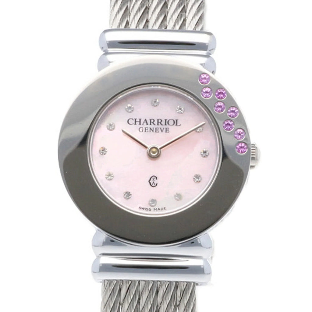 028ST Stainless Pre-Owned Saint-Tropez CHARRIOL (Good) Charriol Women's Steel Watch Quartz