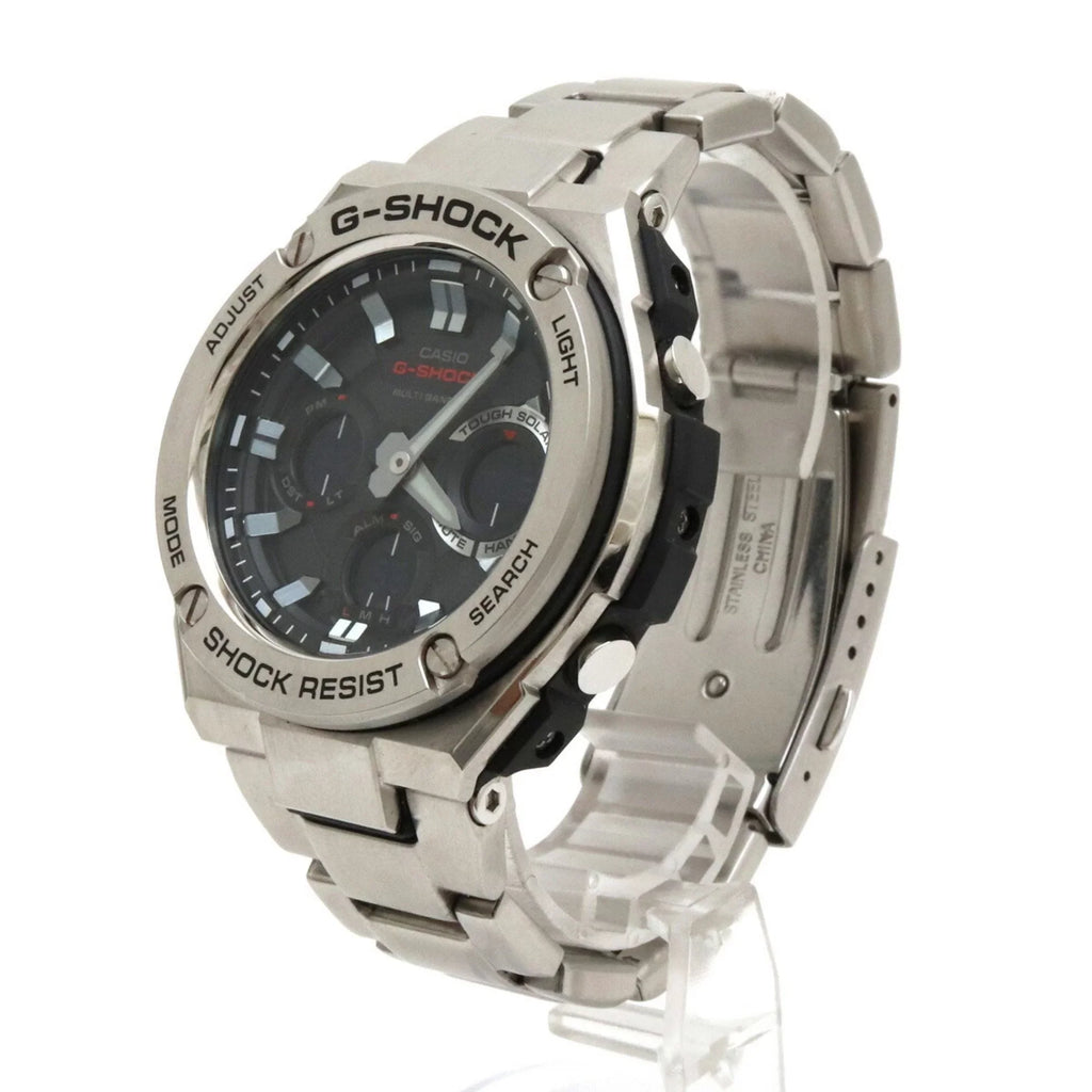 steel Watch tough G multiband GST-W110D Casio 6 solar SS (Good) G-STEEL CASIO Pre-Owned men's black G-Shock