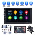 MP5 Touch Camera Car Inch with Player, HD 2 Double Reversing Video Player Car Screen Bluetooth Backup Radio Stereo Din 7 1080P