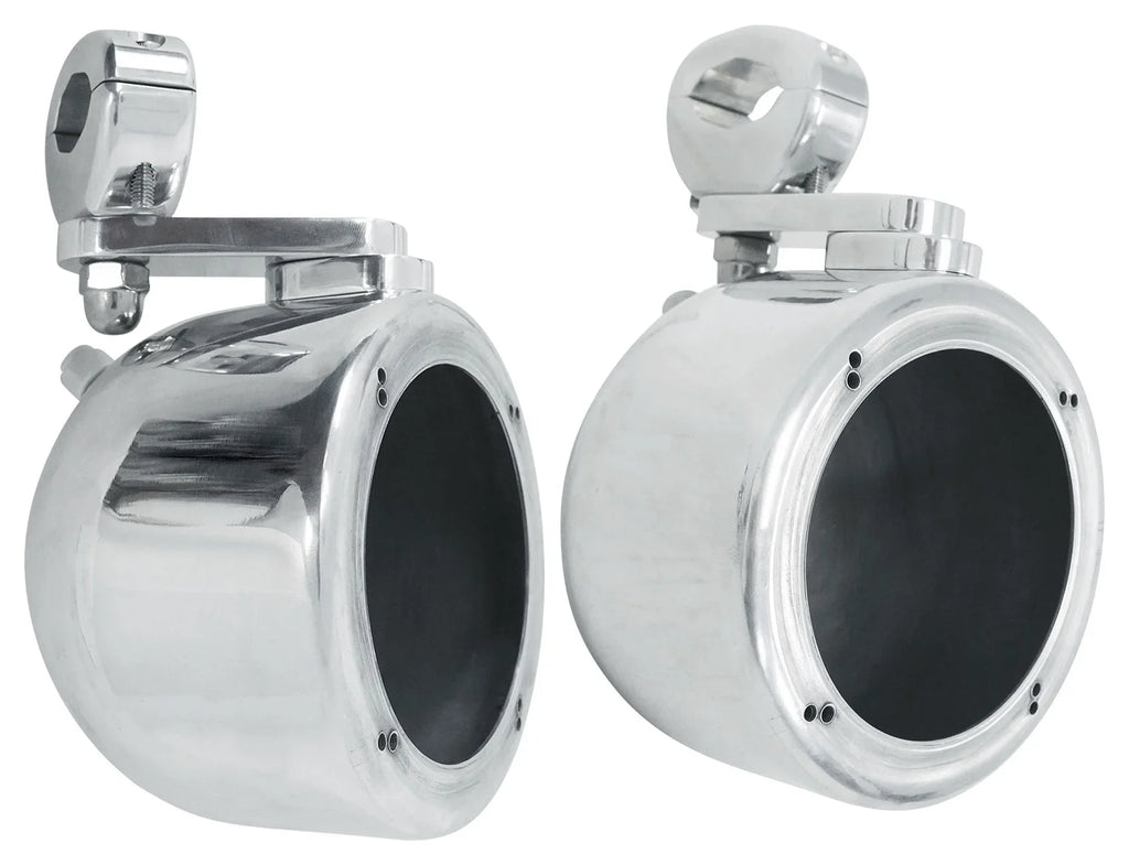 Amp Chrome (2) ATV/UTVCART For Tower 2-Channel 4" Polk Audio Speakers+MTX