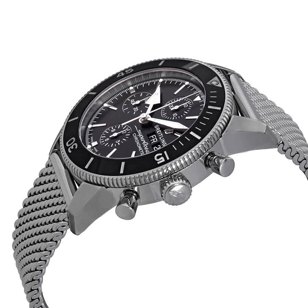 Chronograph Dial Watch Automatic Men's Heritage A13313121B1A1 Black II Breitling Superocean