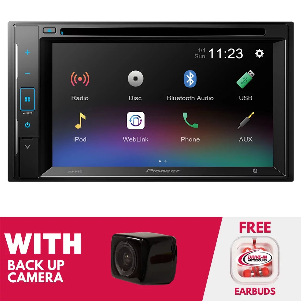Backup Inch 6.2 DVD Camera New Receiver and with Digital Pioneer AVH-241EX Media