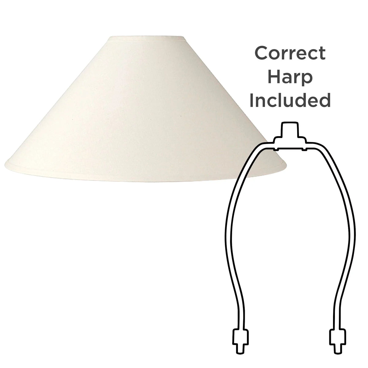 Slant x Large Lamp Bottom of Finial Replacement 23" Ivory Harp and 6" x 2 Top Fitting Set Chimney Springcrest Shades Spider 13.5"