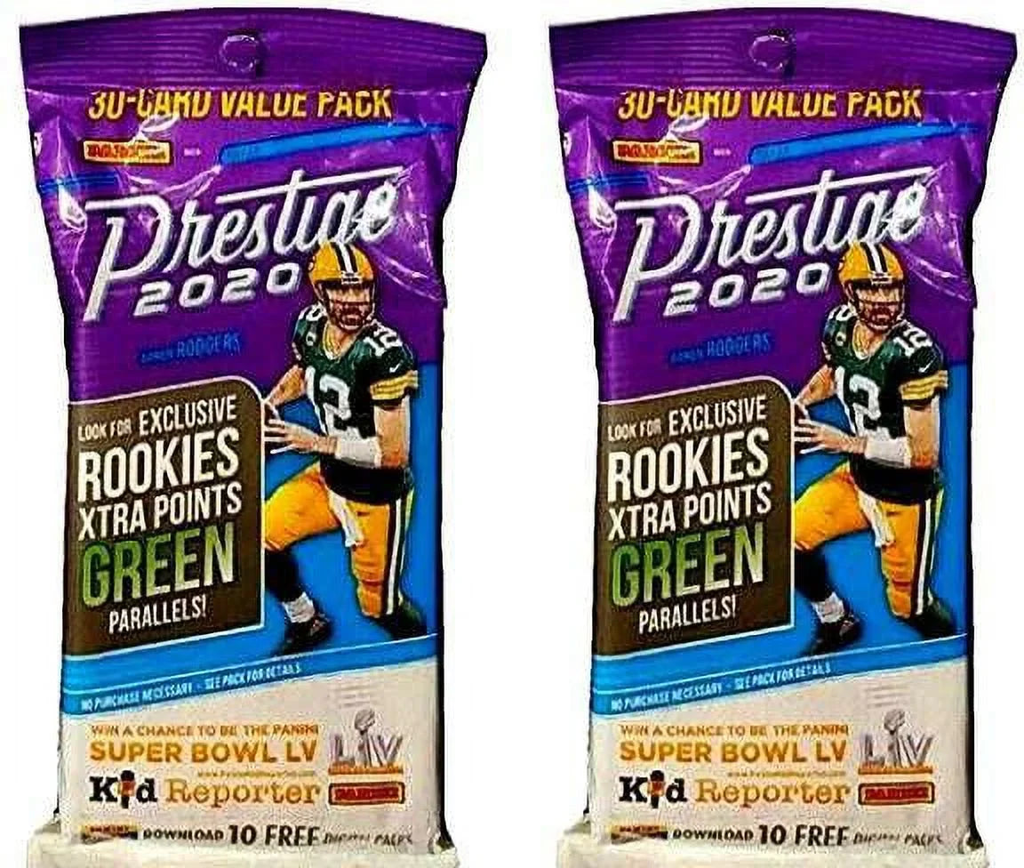 Card 2020 (30 Football VALUE Card Trading Panini Per LOT NFL Prestige of Packs Pack!) 2