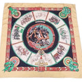 DE 90 (Good) HERMES TRAIT ladies CHEVAIIX scarf Pre-Owned silk Hermes Carre multicolor