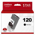 TM-300 PFI-120 Matte TM-200 PFI120 GP-200 for LinkDocs Canon PFI-120MBK GP-300 Ink PFI120 Black Cartridges Canon and Work TM-305 Compatible Printer TM-205 IPF ImagePROGRAF for Replacement PFI-120
