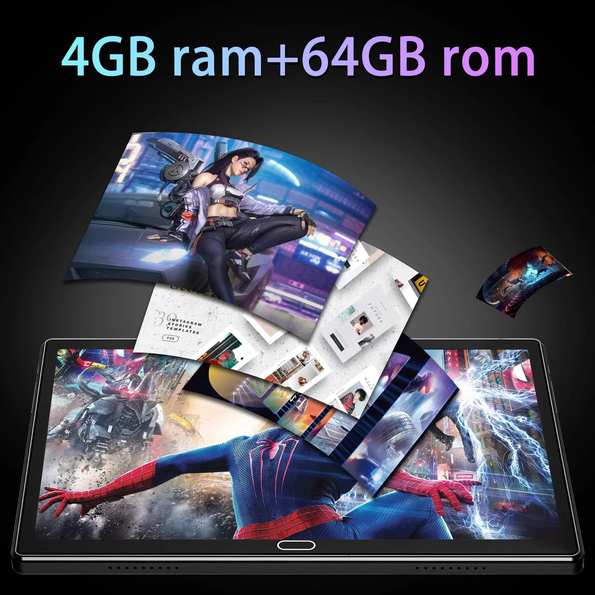 64GB with 10" Android Core 11 Rom Bluetooth Wifi 4GB Tablet Ram Tablet Arm Gps Octa Keyboard Cellular