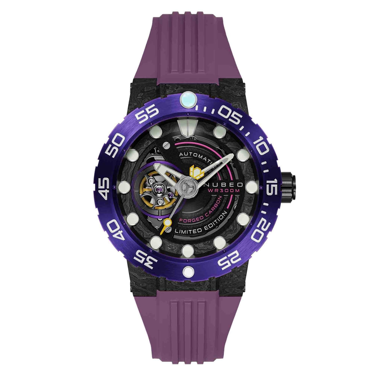 Forged Carbon Purple Edition Opportunity Fiber Limited Automatic Nubeo