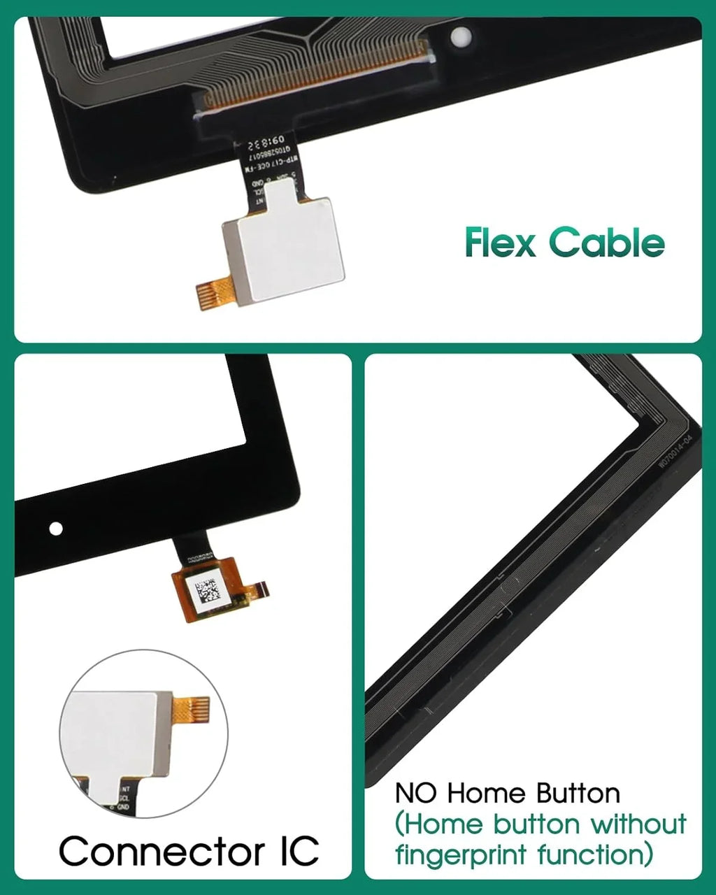 Kindle with Replacement for LCD, 7th for NO 7 Instructions(NOT Edition) 2017 Fire Part (7th Amazon 5th 2015 Touch Release SR043KL) Adhesive, NO Digitizer Screen Kids Gen, & Generation