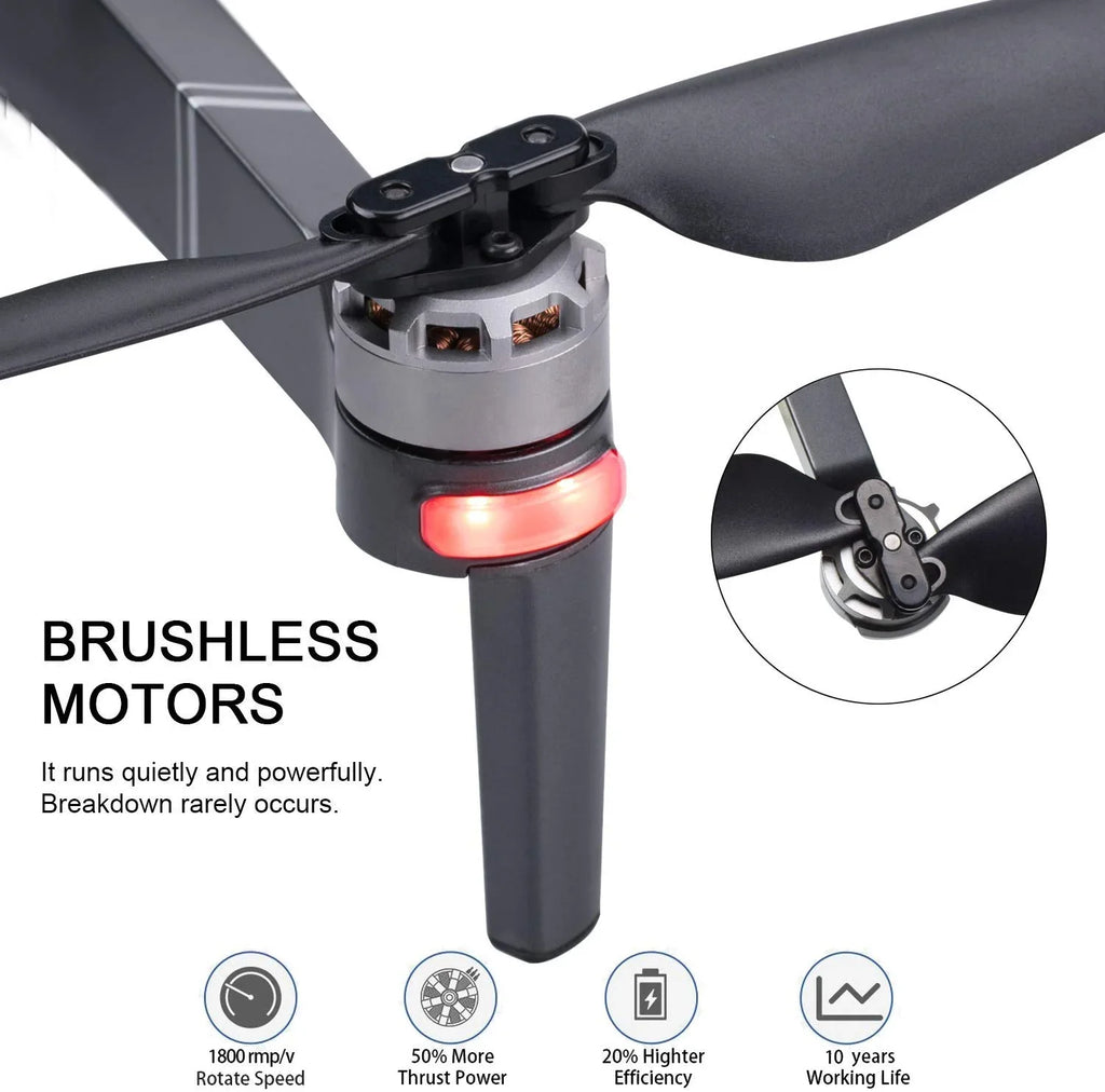 with with Motors, Drone 30 4K Me, Pro Waypoint Carrying GPS Camera Case FPV Compatible UHD Brushless RC for VR, F24 Time, Contixo with Quadcopter Adults, Foldable Camera Minutes Flight Follow