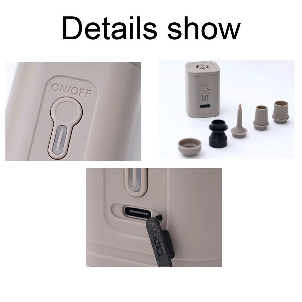 Cordless Inflator Portable Tickas Pump Dual-use exterior Electric Inflatable Mattress Inflator and Pump Multifunctional
