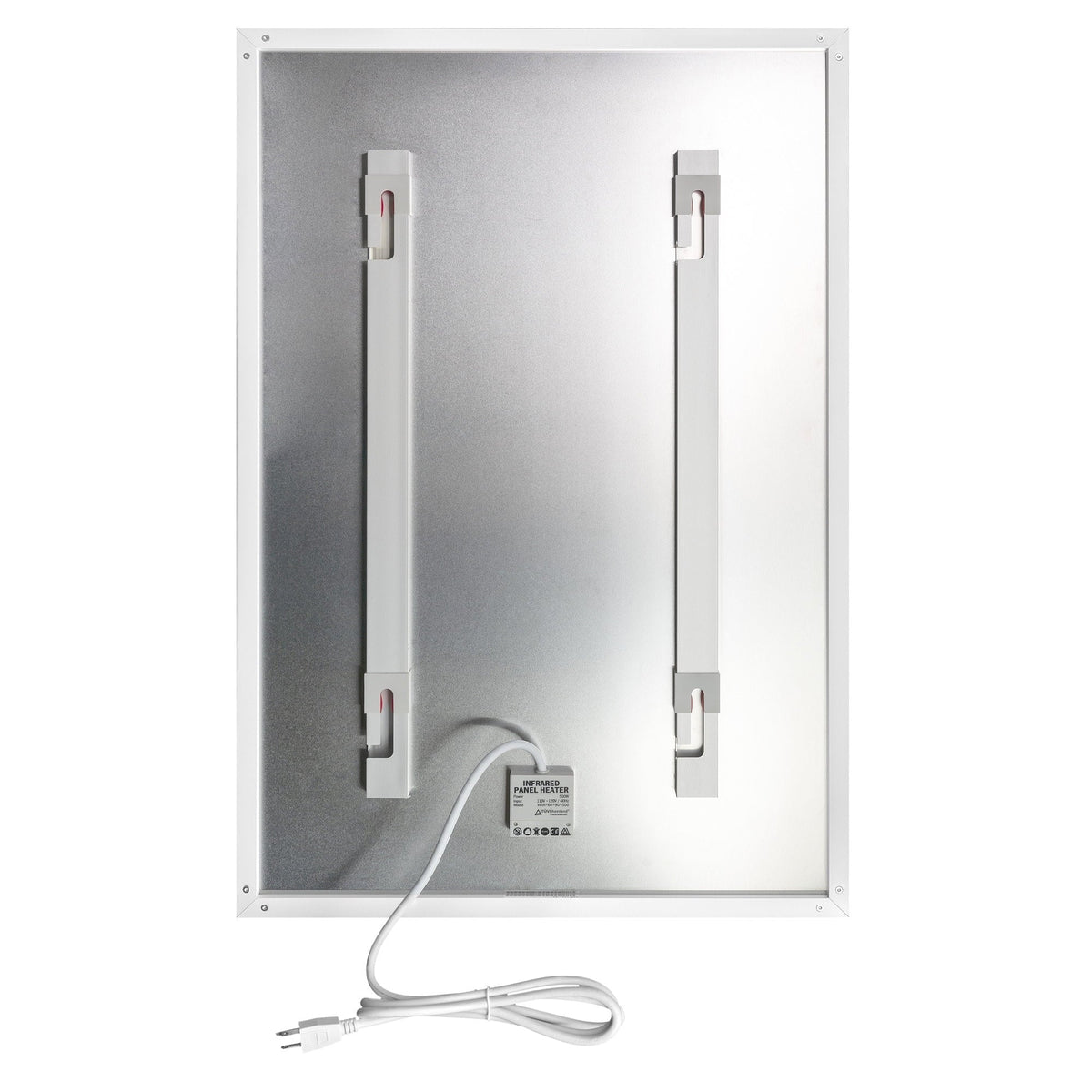 Flex 500W Plug Panel 24” WarmlyYours 35” or Radiant in New Ember Heater- x Hardwired White